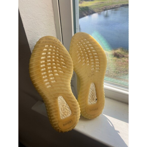 Yeezy Adidas Boost 350 V2 Sneakers Men’s Size 8 in Cream White - Picture 10 of 12